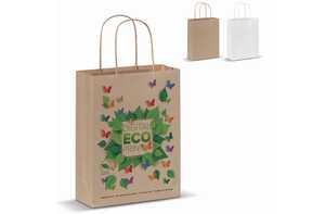 TopEarth LT91622 - Paper bag with twisted handles 90g/m² 18x8x22cm