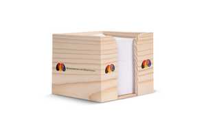 TopPoint LT91911 - Cube Box Wood, recycled 10x10x8.5cm