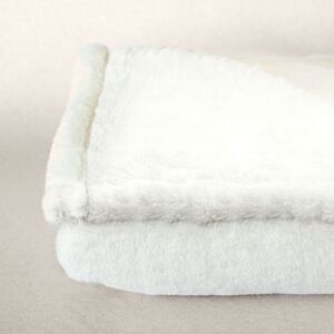 EgotierPro 53547 - Soft 500 gr/m² Polyester Blanket with Cotton Ribbon KANIN