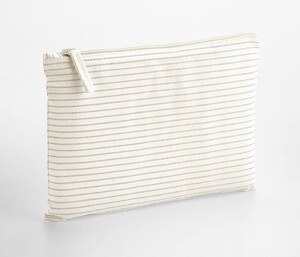 WESTFORD MILL WM253 - STRIPED ORGANIC COTTON ACCESSORY POUCH