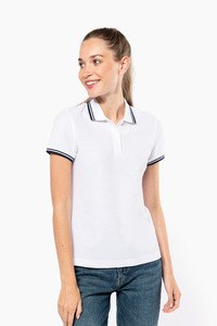 Kariban K273 - Ladies 2 striped short sleeved poloshirt